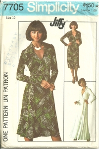 The Simplicity "version" of the Diane von Furstenberg wrap dress.